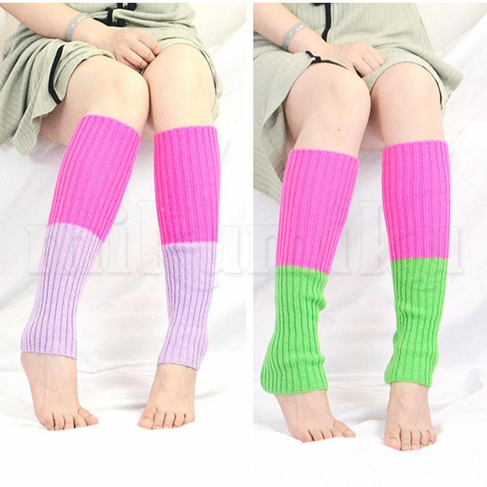 レッグウォーマー レディース ルーズソックス 無地 3足セット