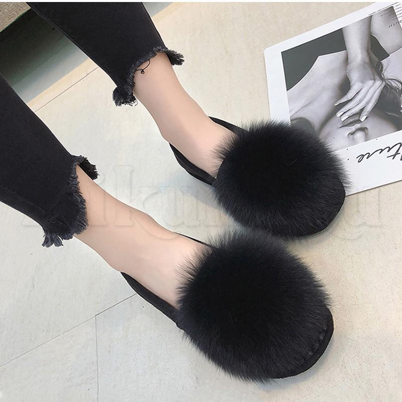 送料無料 パンプス レディース ぺたんこ靴 裏起毛 ポンポン付き もこもこシューズ スリッポン フラット 防寒 暖かい アウトドア きれいめ おしゃれ |  | 06