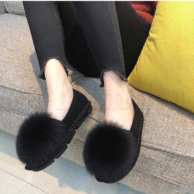 送料無料 パンプス レディース ぺたんこ靴 裏起毛 ポンポン付き もこもこシューズ スリッポン フラット 防寒 暖かい アウトドア きれいめ おしゃれ |  | 07