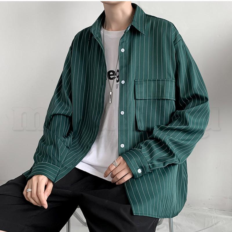 未使用　45R シャツジャケット　ストライプ柄 45R】シャツ｜1977年創業、日本の服。丈夫で長持ち、気持ちの