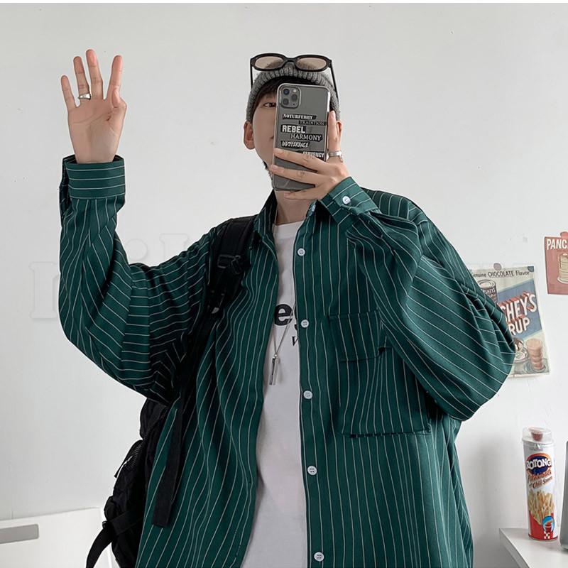 タグ付きインブリード ストライプ 長袖シャツ 未使用 『STONE ISLAND GARMENTS』ストーンアイランド 長袖
