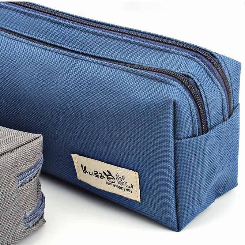 最終セール‼️ ペンケース 大容量 筆箱 仕分け収納 青 ペンケース 筆箱 大容量 メンズ レディース 仕切り ポーチ 収納