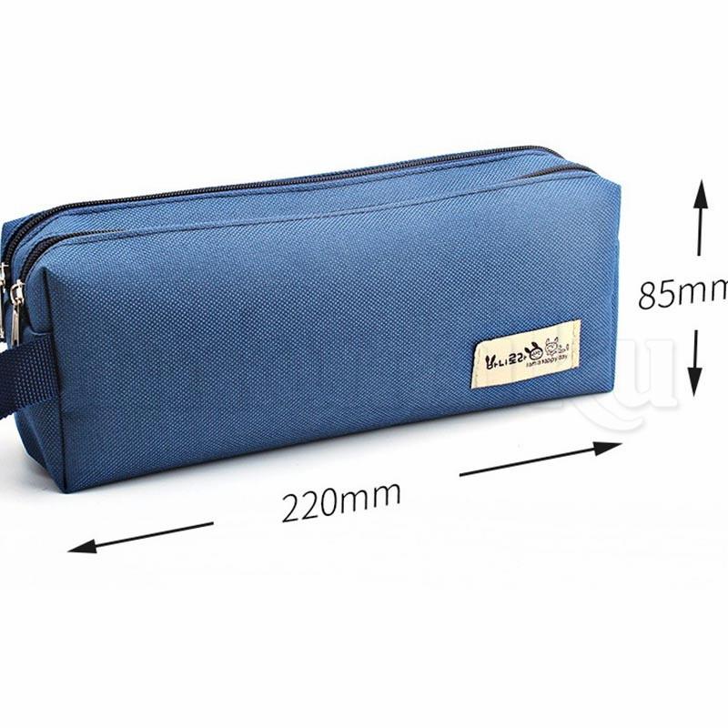 最終セール‼️ ペンケース 大容量 筆箱 仕分け収納 青 ペンケース 筆箱 大容量 メンズ レディース 仕切り ポーチ 収納
