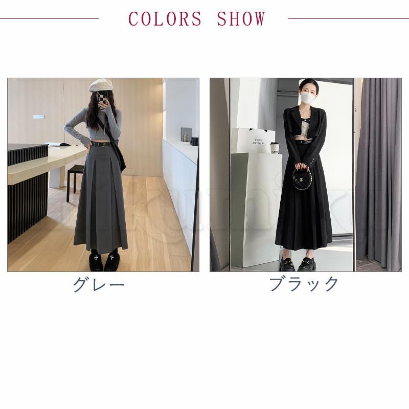 プリーツスカート レディース スカート フレアスカート ロングスカート
