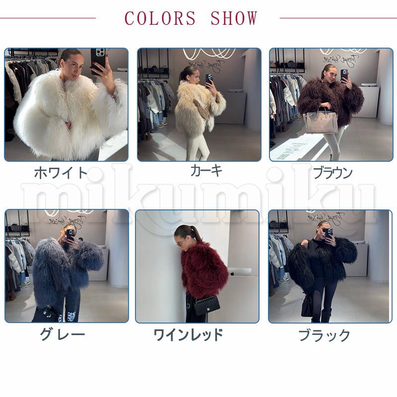 ファーコート ジャケット レディース オーバーサイズ 冬コート 毛皮