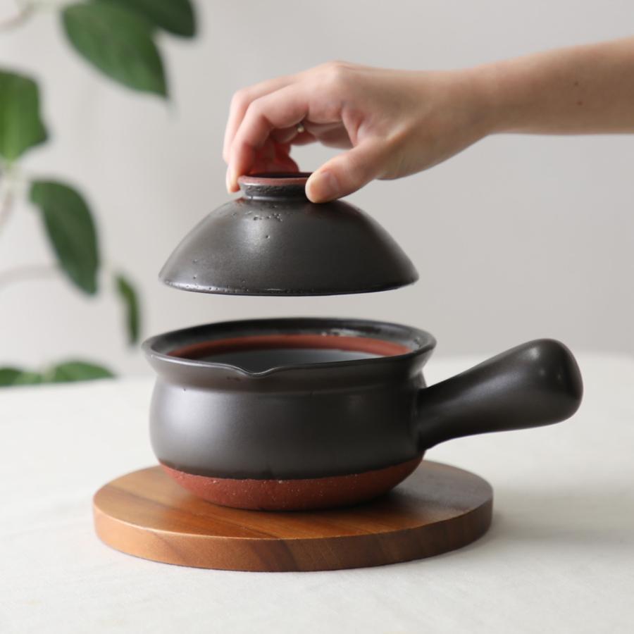 日常茶飯器 黒マット 茶碗付行平 爆買 |  | 01