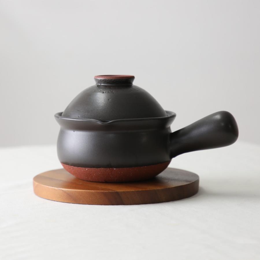 日常茶飯器 黒マット 茶碗付行平 爆買 |  | 02