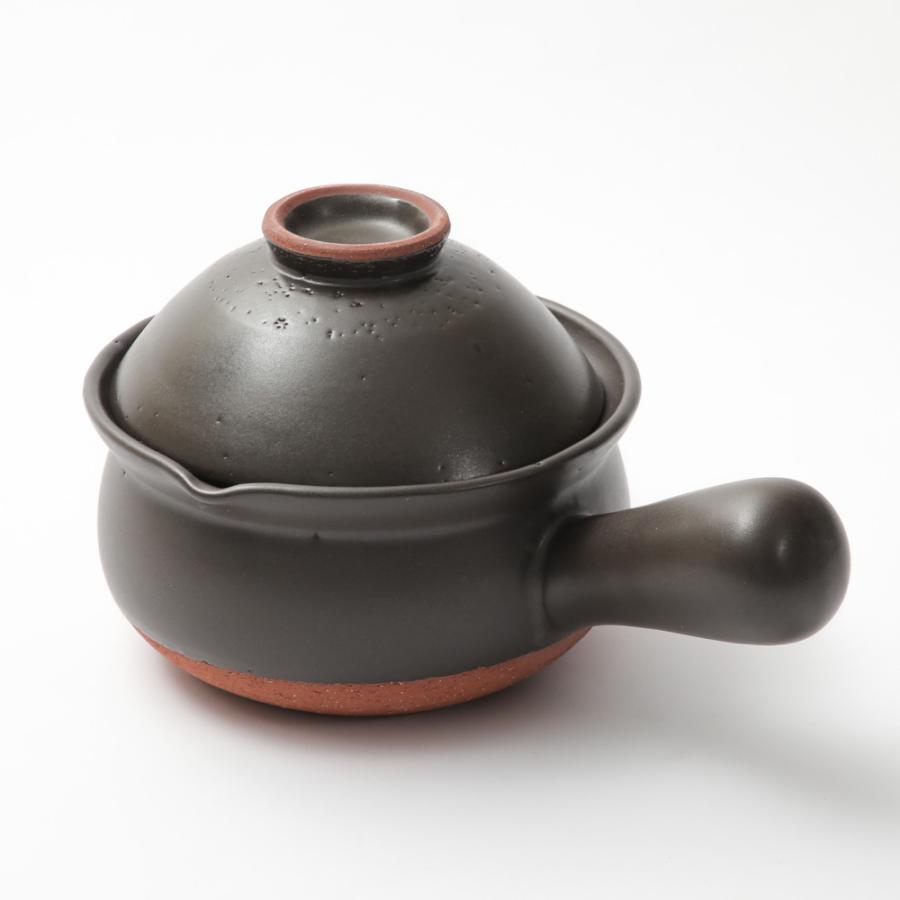 日常茶飯器 黒マット 茶碗付行平 爆買 |  | 03
