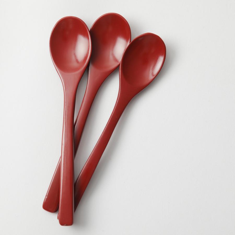 井助商店 ティースプーン 朱/溜 漆塗り 漆器 さじ 爆買 : 京都匙亀