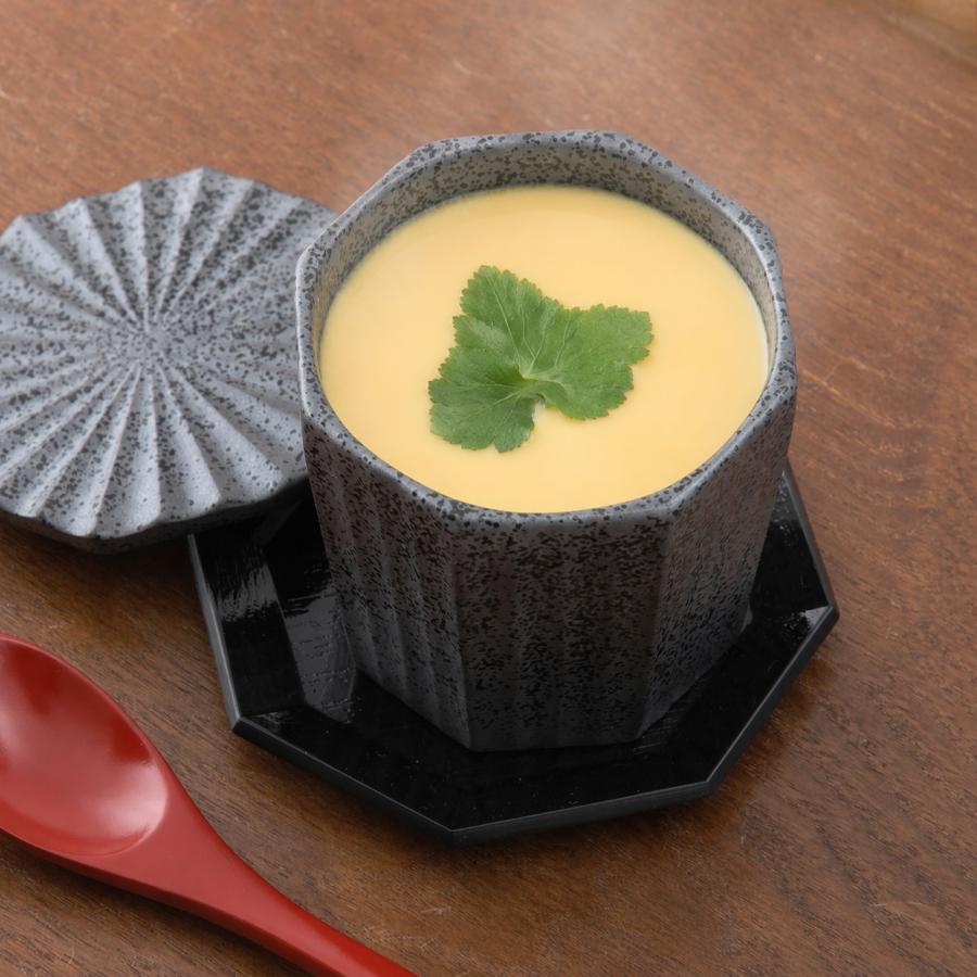茶碗蒸し 八角彫蒸し碗 受け皿付 茶碗蒸し用食器 PZN36K67-05set