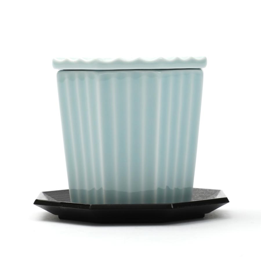 茶碗蒸し 食器 青白磁 八角彫蒸し碗 受け皿付 茶碗蒸し用食器 茶碗蒸し 食器 青白磁 八角彫蒸し碗 受け皿付 茶碗蒸し用食器