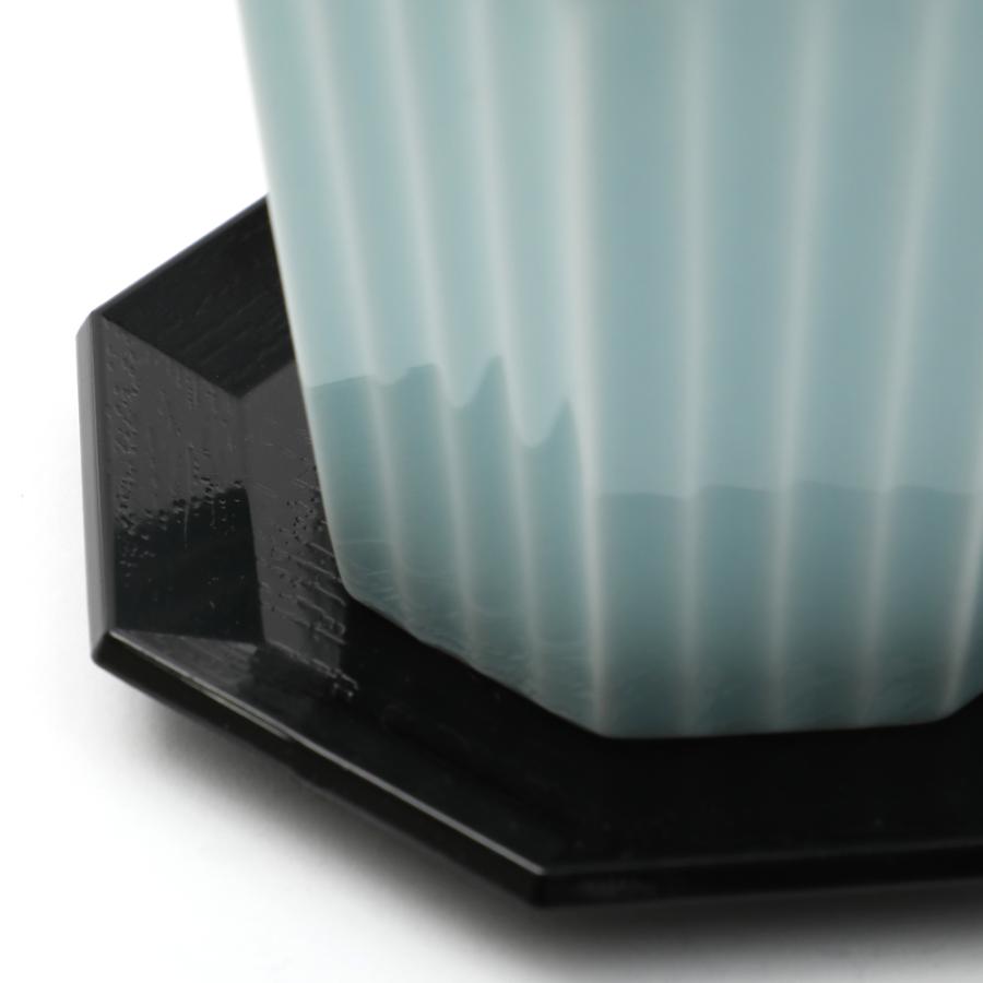 茶碗蒸し 食器 青白磁 八角彫蒸し碗 受け皿付 茶碗蒸し用食器 PZN36K67