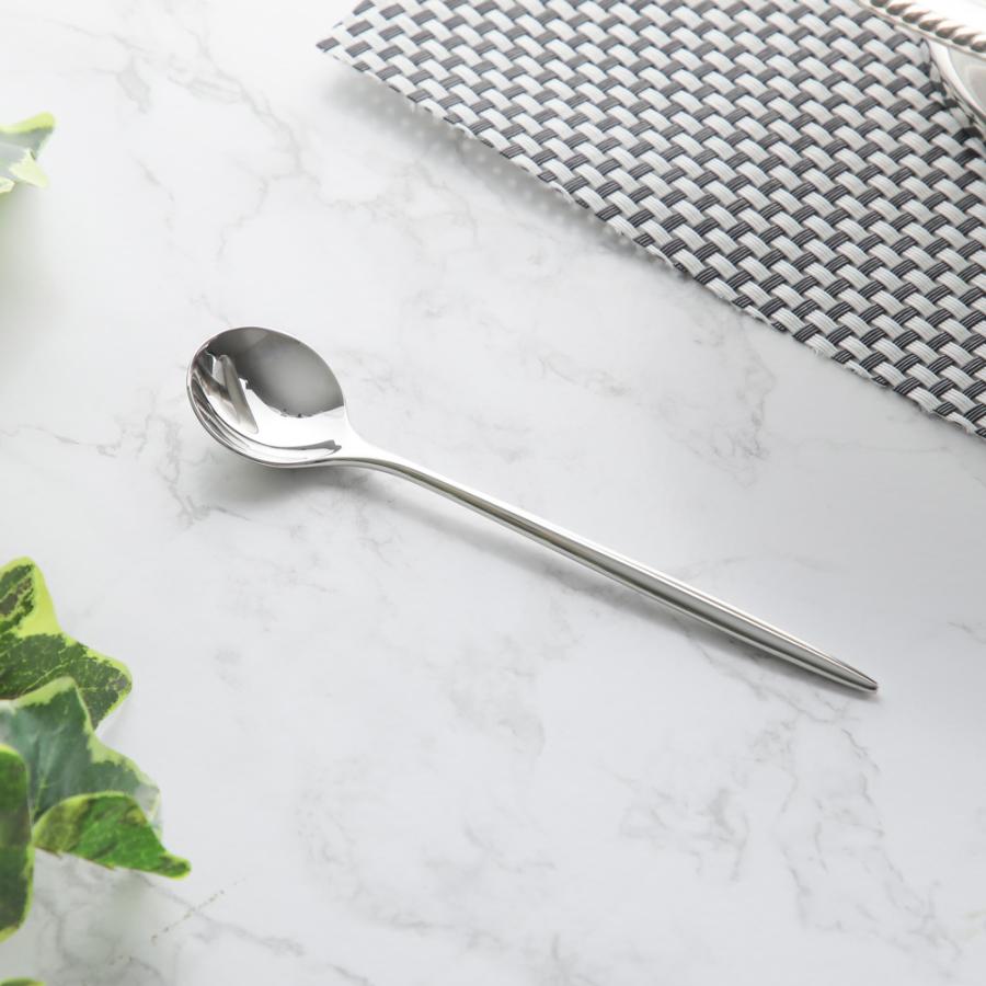 SUGATA スプーン スモール ホワイト/ブラック/シルバー ティースプーン