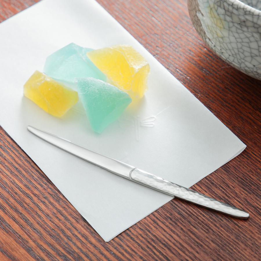 菓子切り 槌目 和菓子の友5本組 羊羹ナイフ ピックフォーク 和菓子