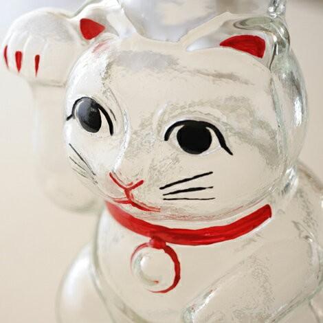 廣田硝子 招き猫 菓子びん SM-2 : 京都匙亀 - 通販 - Yahoo