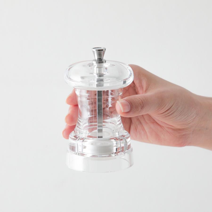 アクリルペッパーミル＆ソルトシェーカートレイ付きセット 調味