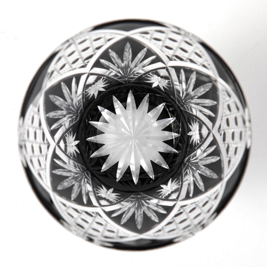 ロックグラス 田島硝子 江戸 黒切子 江戸ガラス : 京都匙亀