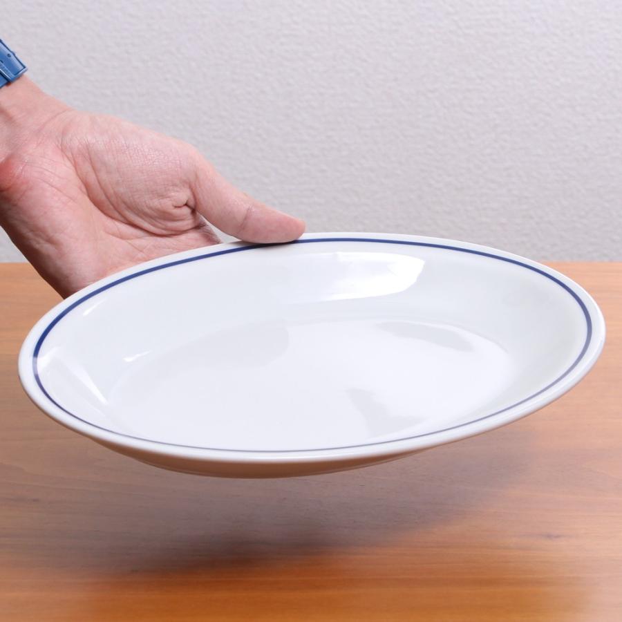 サタルニア ローマ ブルーライン オーバルプレート 27cm : 京都