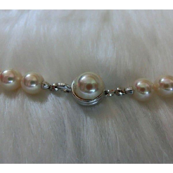 パールネックレス マジョリカ ローズクリーム9mm 38,39,40,41