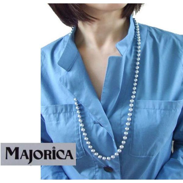 パールネックレス マジョリカ グレー８ｍｍ 88，89，90，91，92