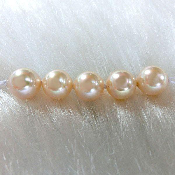 パールネックレス マジョリカ ローズクリーム9mm 43,44,45
