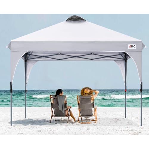 ABCCANOPY タープテント ワンタッチ 3段階調節 ベンチレーション 天井