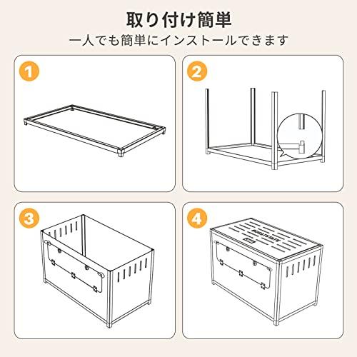 BUCATSTATE ハムスター ケージ メタル製 65cm クリア 透明 水槽タイプ
