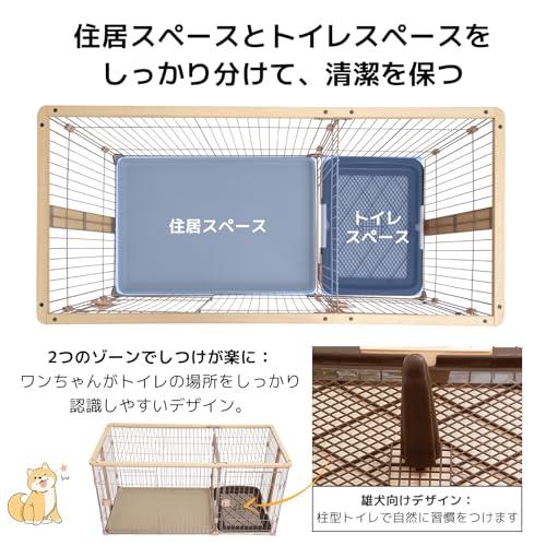 r*u様 ペットサークル 屋根付き Lサイズ H65 118✕69cm ケージ 3面サークル(ラビットサークルH65クラシックリビング)#72617｜G-PET