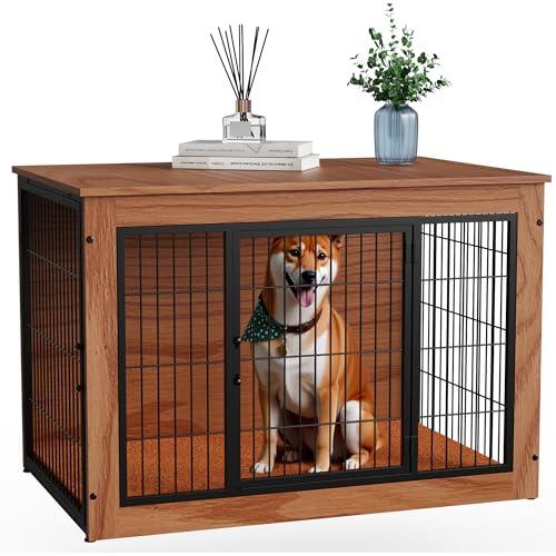 Alebert「アレベルト」 犬 ケージ ペットケージ 木製 犬サークル 大