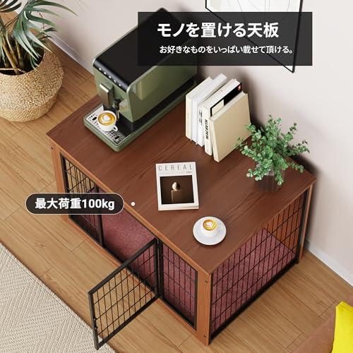 Alebert「アレベルト」 犬 ケージ ペットケージ 木製 犬サークル 大