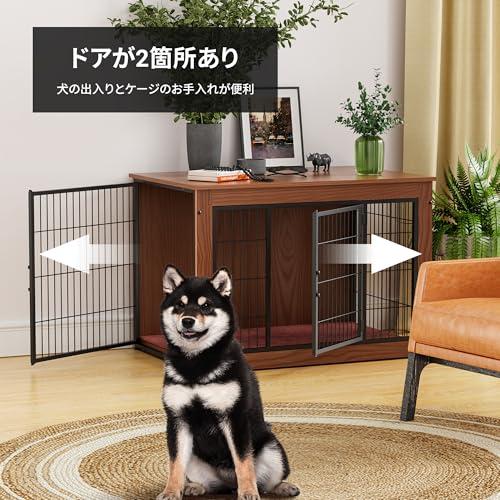 Alebert「アレベルト」 犬 ケージ ペットケージ 木製 犬サークル 大