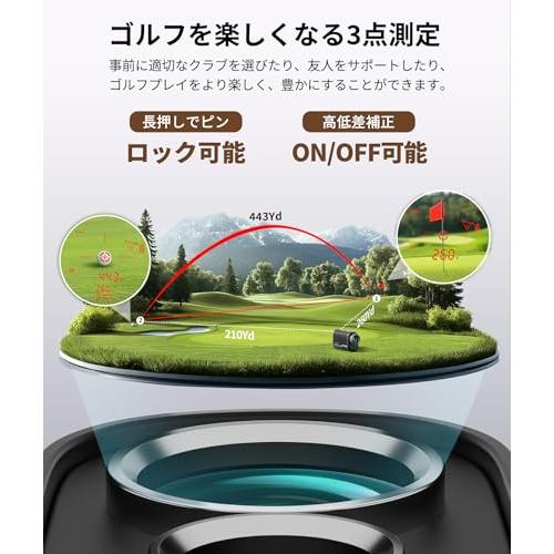 【美品】SILLAID VM2 OLED赤緑表示 SILLAID ゴルフレーザー距離計 mini VM2 赤緑色表示 OLED 3点間距離