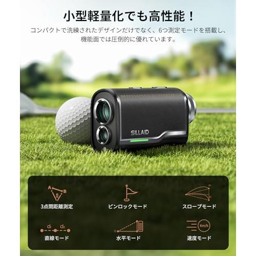 SILLAID ゴルフレーザー距離計 mini VM2 赤緑色表示 OLED 3点間距離