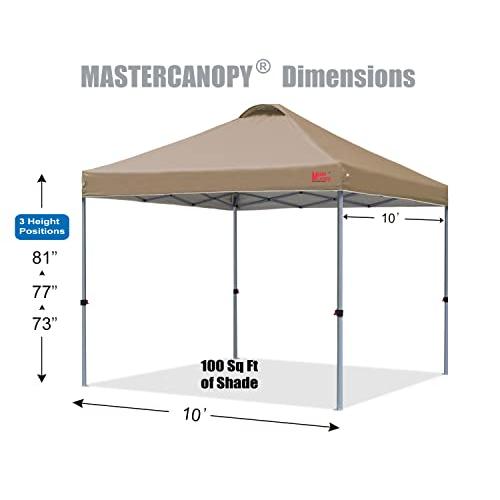 マスターキャノピー（MASTERCANOPY）ワンタッチタープテント 2M/2.5M