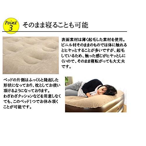 ビータ(Vita) 電動大気圏寝台 大気圏つや消し 一人用 御客さん用 電動吸いいれる式 約90秒 シングル 赤銅色
