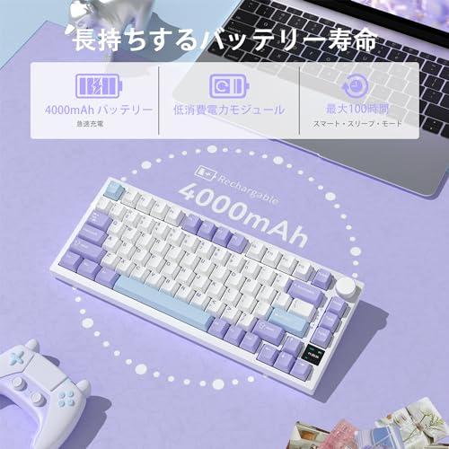 ATTACK SHARK x AJAZZ AK820PRO メカニカルキーボード テンキーレス 82