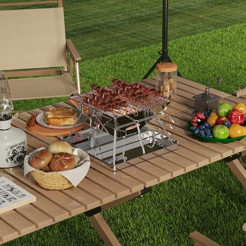 AMITSUNTOP 焚き火台 バーベキュー コンロ 屋外での焚き火 コンパクト