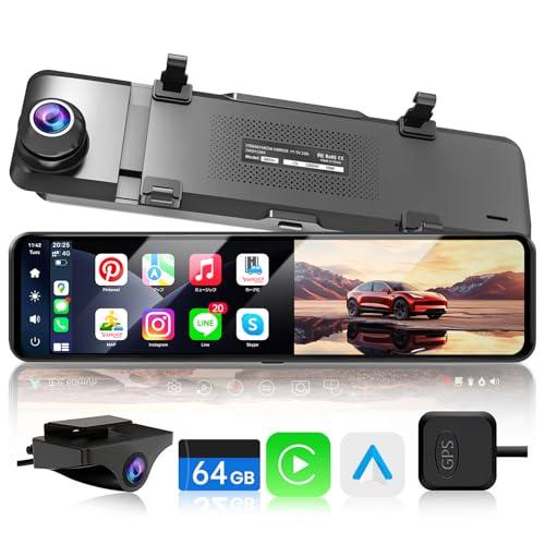 ドライブレコーダー ミラー型【CarPlayとAndroidAuto対応】 JADO ドライブレコーダー ミラー型 CarPlayとAndroidAuto【最新 拡大