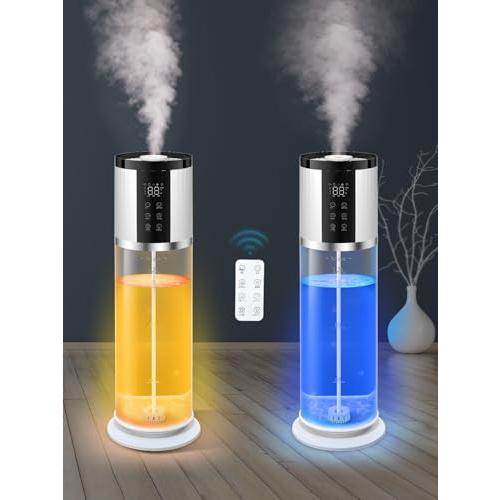 加湿器 大容量 12L 【2025新モデル 加熱＆超音波式 5重除菌浄化 8段階