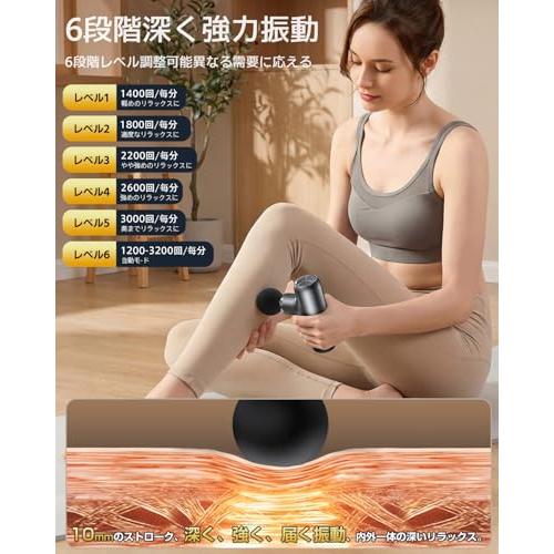 LIHILIS筋膜リリースガン【権威のトレーナー＆整体院長監修】6段階超