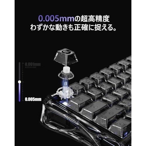 0.005mmラピッドトリガー搭載 GravaStar Mercury V60 ゲーミング
