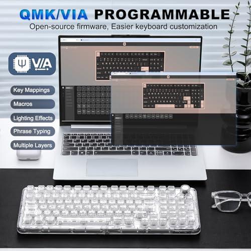 YUNZII X98 QMK/VIA対応 ワイヤレス メカニカルゲーミングキーボード