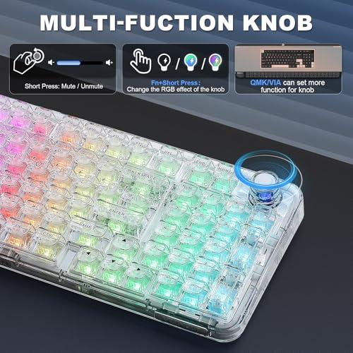 YUNZII X98 QMK/VIA対応 ワイヤレス メカニカルゲーミングキーボード