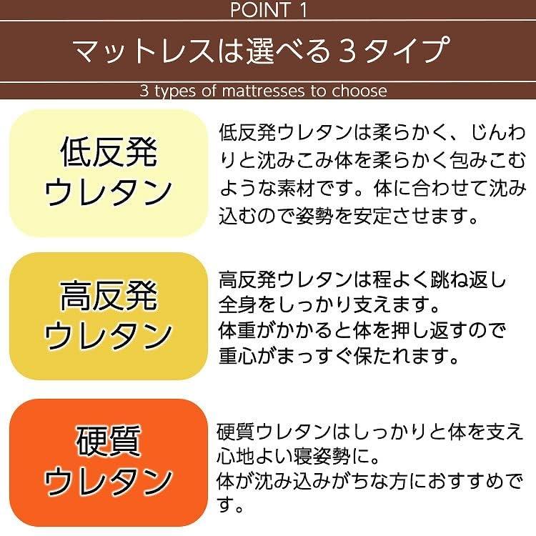 ビータ(Vita) 寝心地選べる折りたたみ電動ベッド ネイビー 長さ196cm