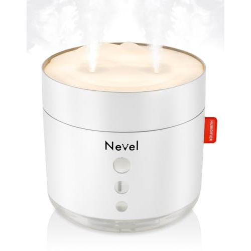 極上の潤い】 Nevel 加湿器 小型 12h連続運転 卓上 寝室用 大容量800ml