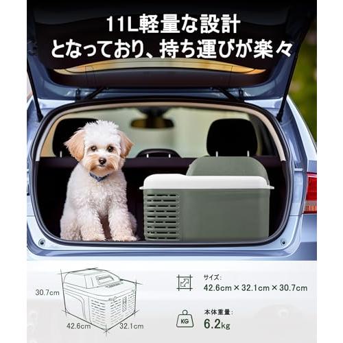 Alpicool 車載冷蔵庫 11L ポータブル冷蔵庫 小型 -20℃〜20℃ 急速