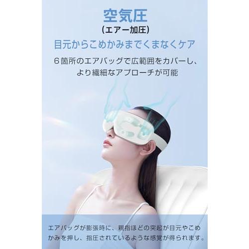 アイウォーマー ホットアイマスク 360°エアバッグ 折り畳み式 目元ケア