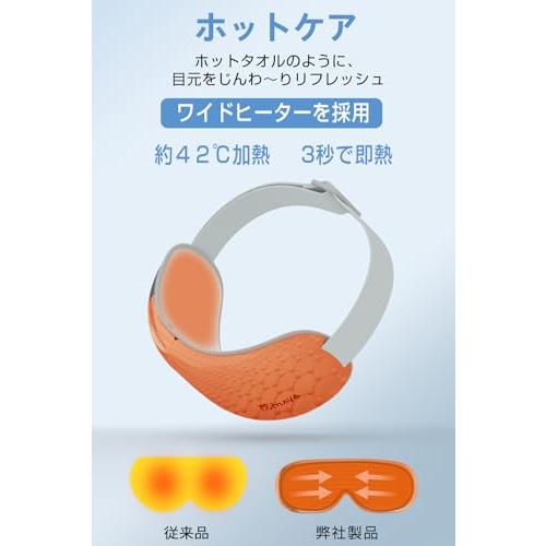 アイウォーマー ホットアイマスク 360°エアバッグ 折り畳み式 目元ケア