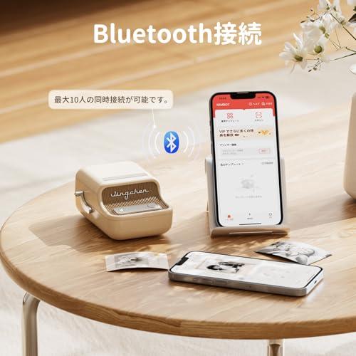 NIIMBOT B21Pro サーマルプリンター スマホ対応 ラベルライター 感熱ラベルメーカー Bluetooth接続 値札プリンター 小型の画像