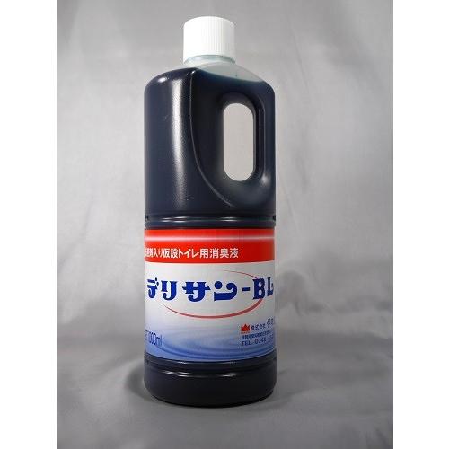 仮設トイレ用消臭液 デリサン−BL <1リットル>4本入 仮設トイレ用消臭液 デリサン−BL <1リットル>4本入